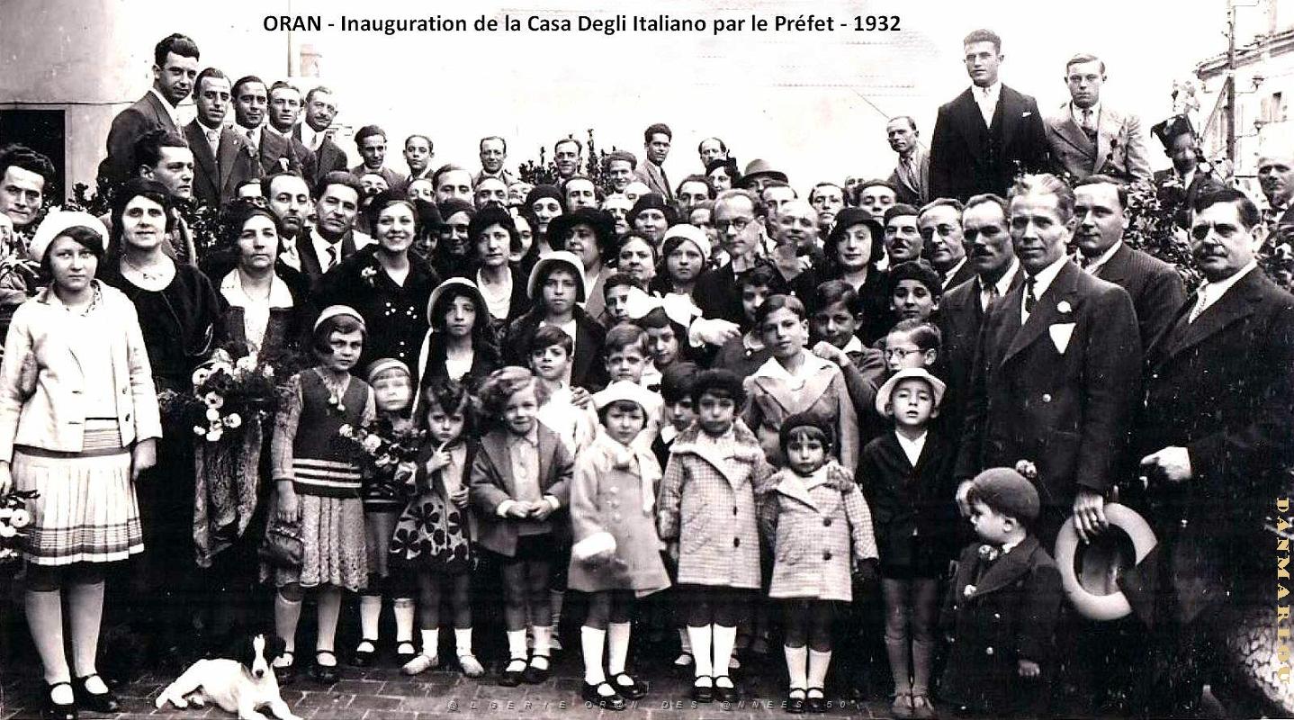 Oran - Inauguration de la Casa Degli Italiani par le Prefet - 1932.jpg